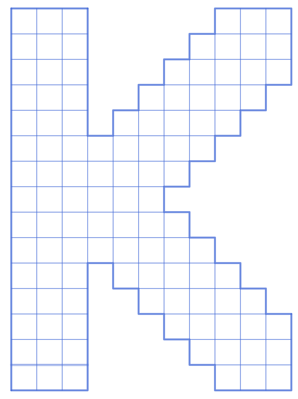 Obrázok 1: Prvá z troch KMS šachovníc
